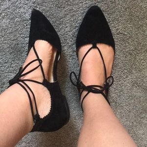 Suede Jessica Simpson Lace Up Flats